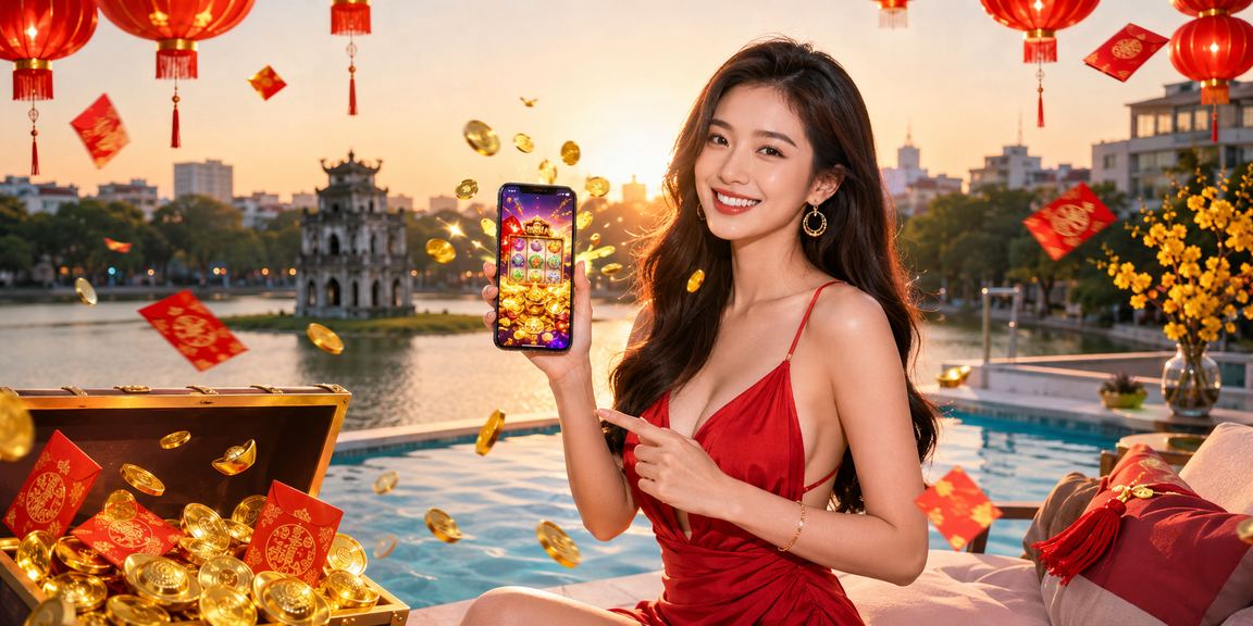 Máy slot với ánh đèn lồng đặc sắc tại Hà Nội